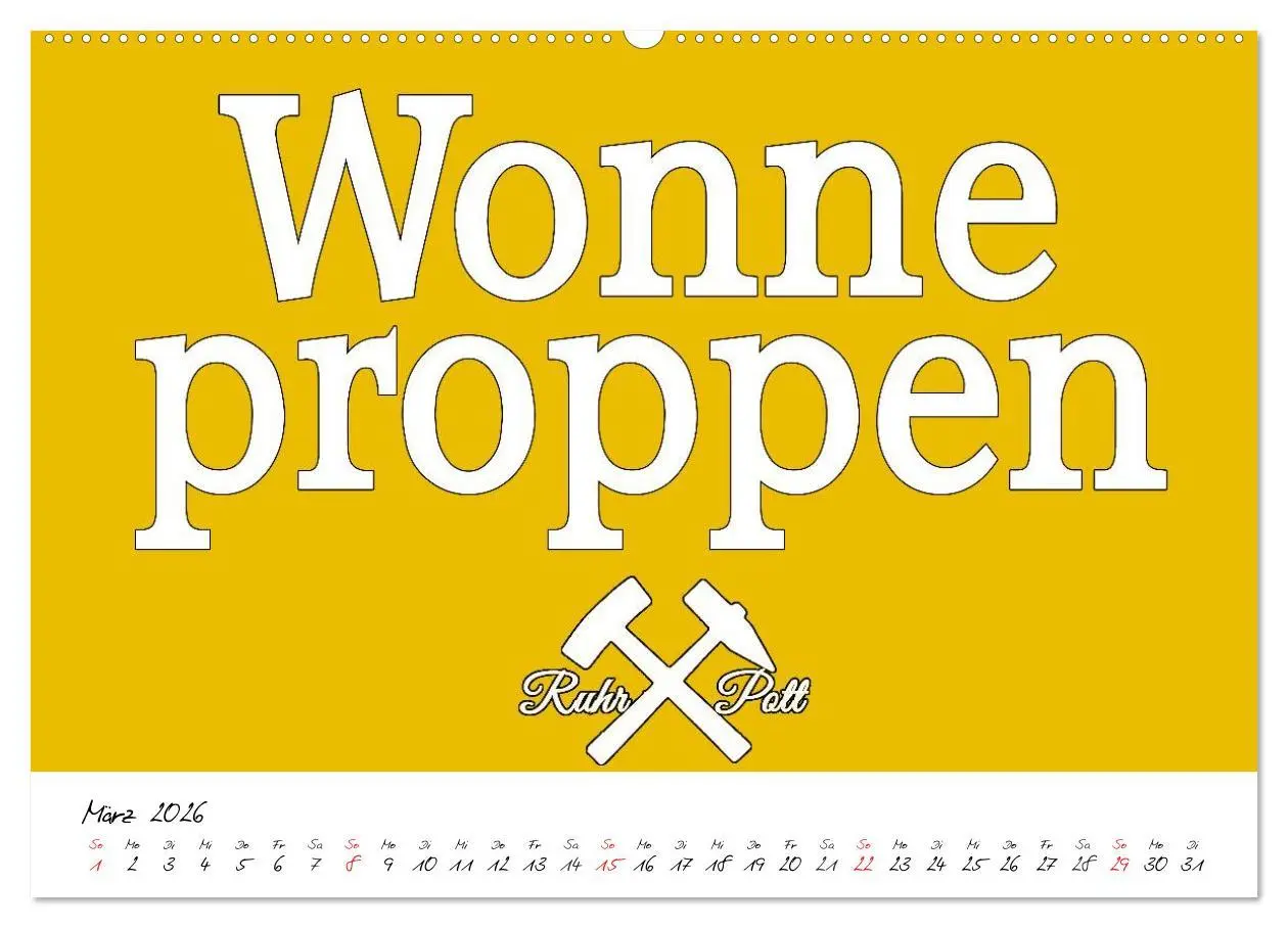 Bild: 9783457962077 | Ruhrpott Vokabeln (hochwertiger Premium Wandkalender 2026 DIN A2...
