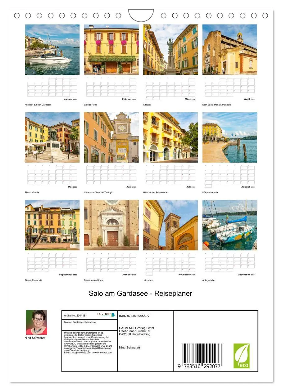 Bild: 9783516292077 | Salo am Gardasee - Reiseplaner (Wandkalender 2026 DIN A4 hoch),...