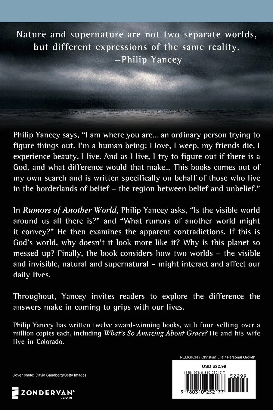 Rückseite: 9780310252177 | Rumors of Another World | What on Earth Are We Missing? | Yancey