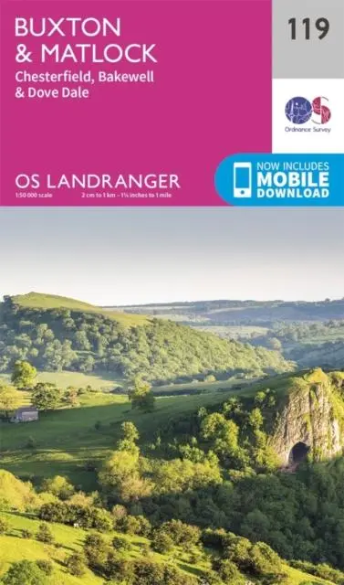 Cover: 9780319262177 | Buxton &amp; Matlock, Chesterfield, Bakewell &amp; Dove Dale | Ordnance Survey