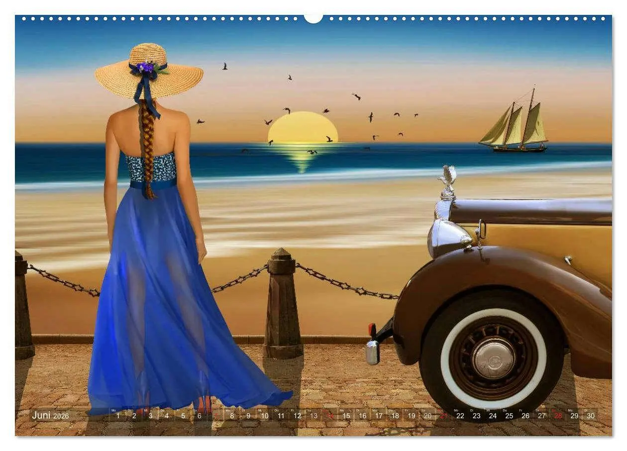 Bild: 9783516042177 | Pin-Up Girls und Oldtimer by Mausopardia (Wandkalender 2026 DIN A2...