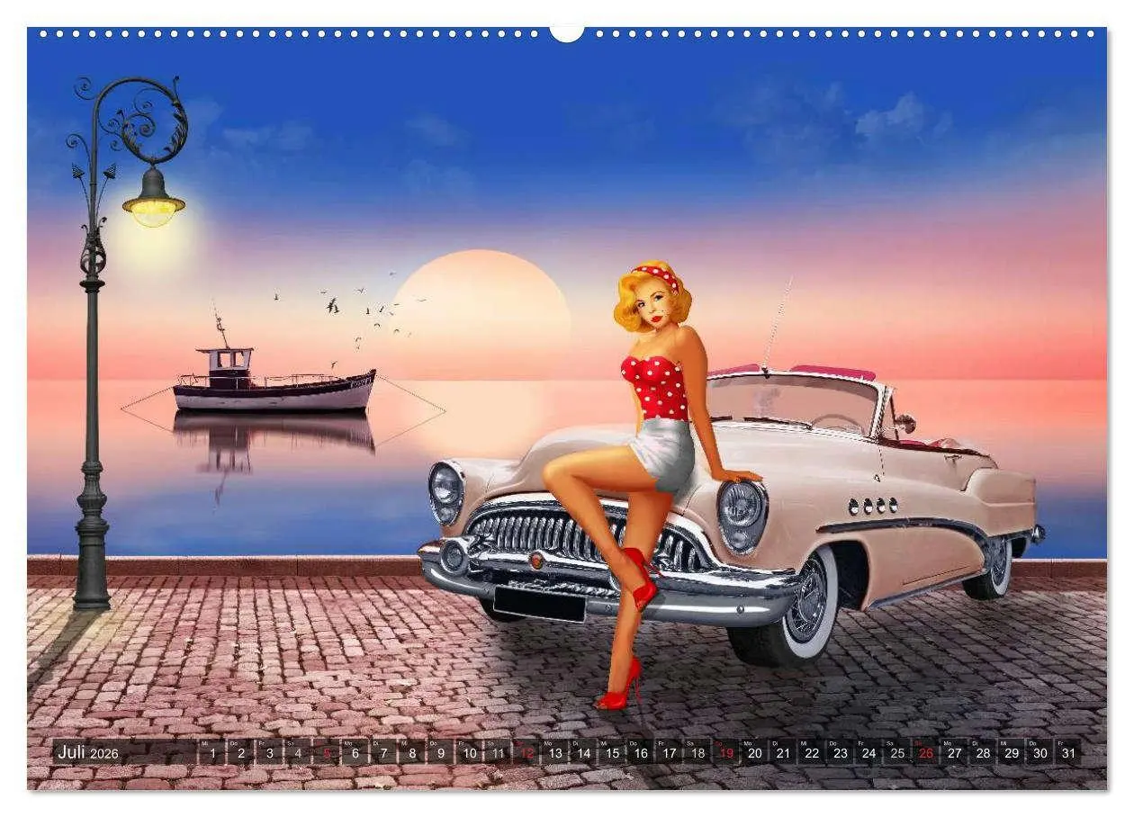 Bild: 9783516042177 | Pin-Up Girls und Oldtimer by Mausopardia (Wandkalender 2026 DIN A2...