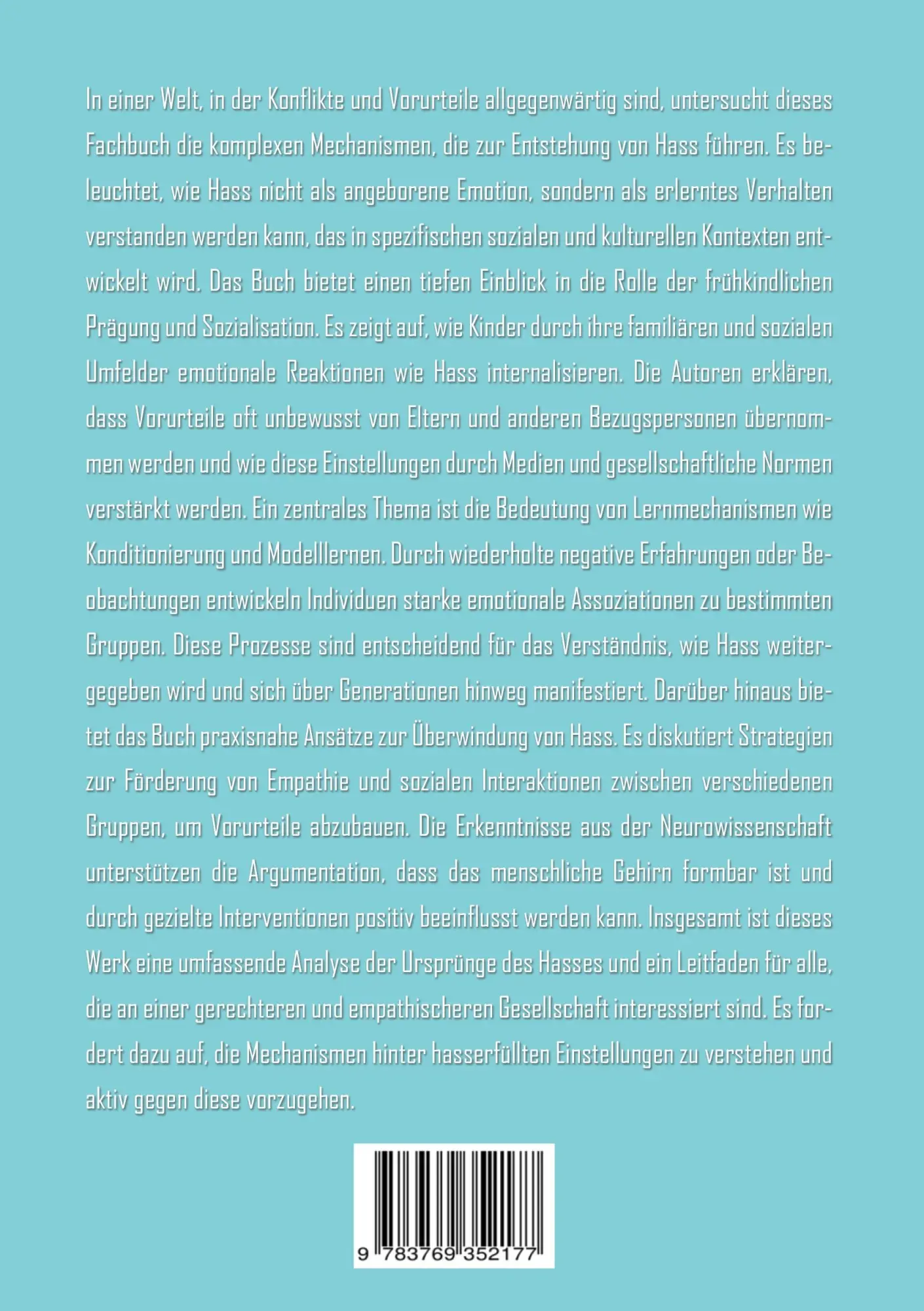 Rückseite: 9783769352177 | Hass und Gesellschaft | Melanie Bergmann | Taschenbuch | 258 S. | 2025