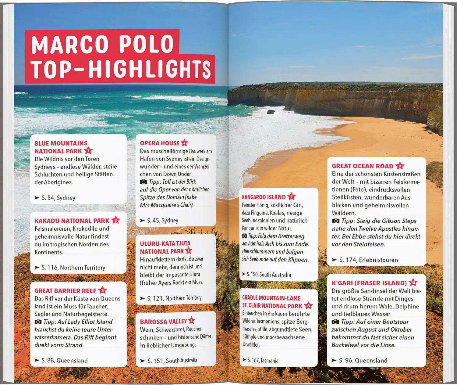 Bild: 9783829742177 | MARCO POLO Reiseführer Australien, Sydney | Corinna Melville (u. a.)