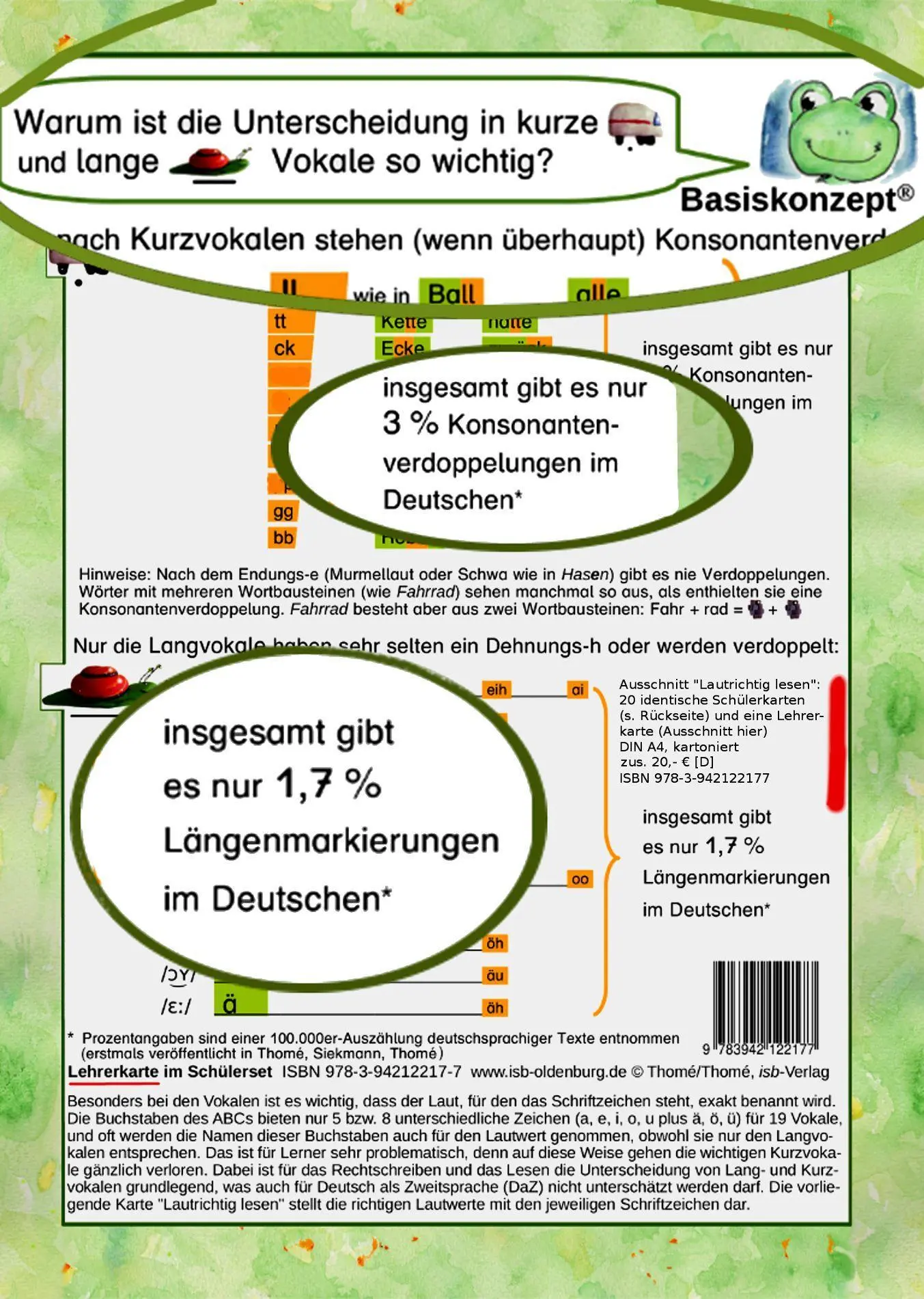 Bild: 9783942122177 | Lautrichtig lesen mit dem Basiskonzept® Lesen | Günther Thomé (u. a.)