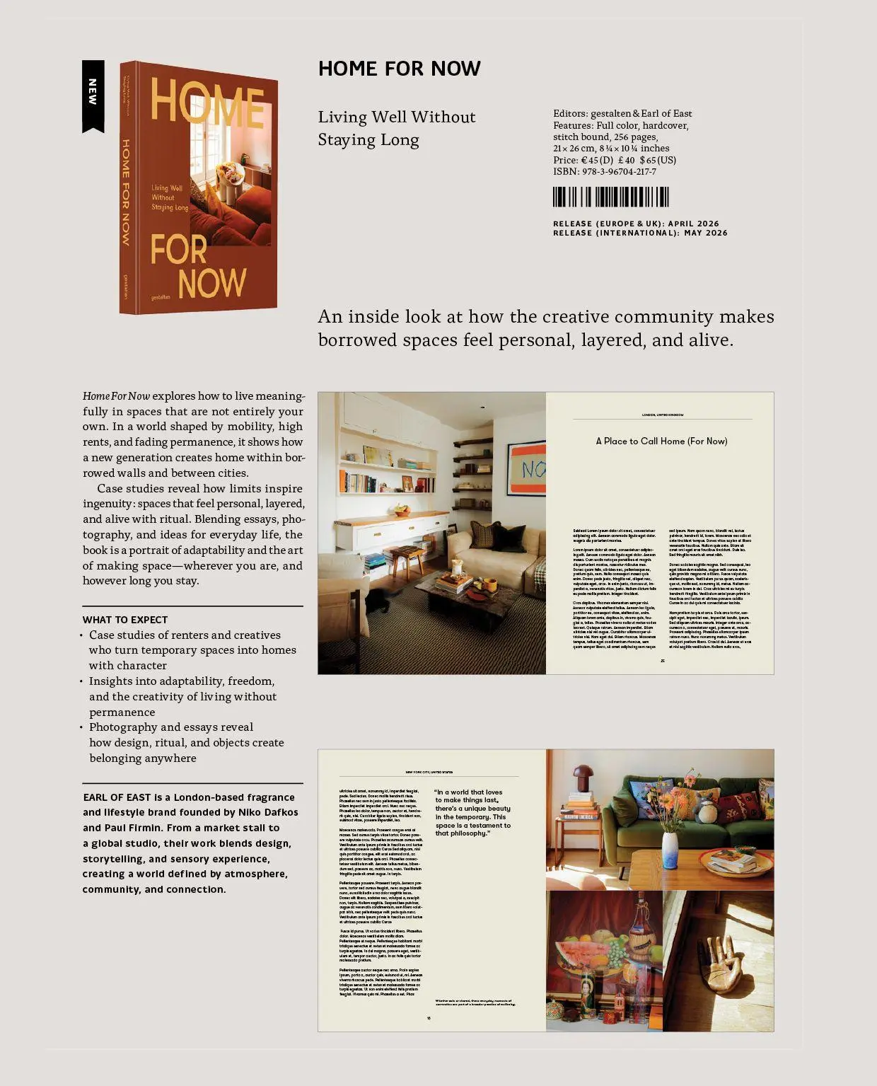 Bild: 9783967042177 | Home for Now | Living Well Without Staying Long | Gestalten (u. a.)