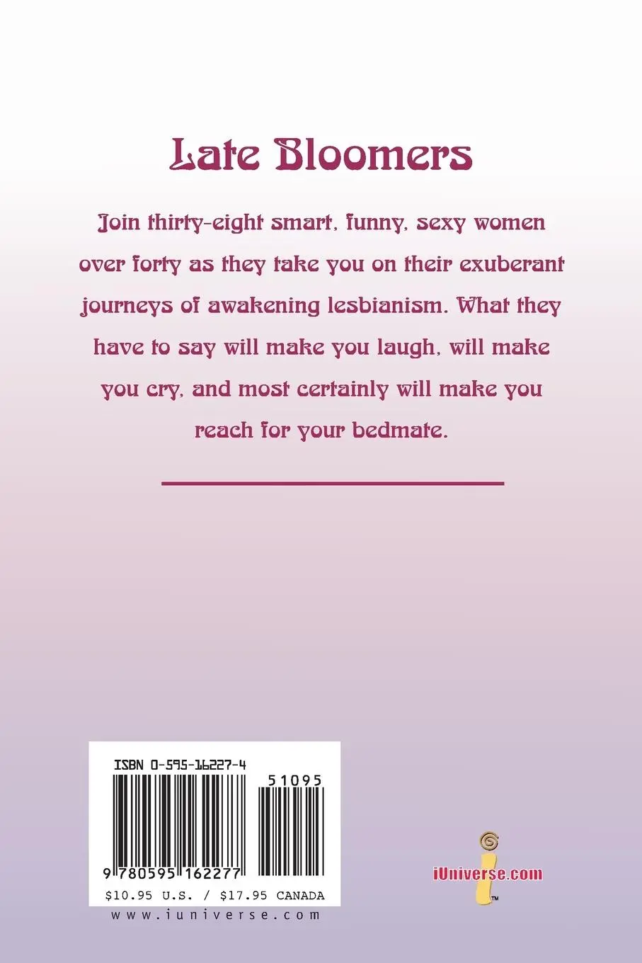 Rückseite: 9780595162277 | Late Bloomers | Awakening to Lesbianism After Forty | Robin McCoy