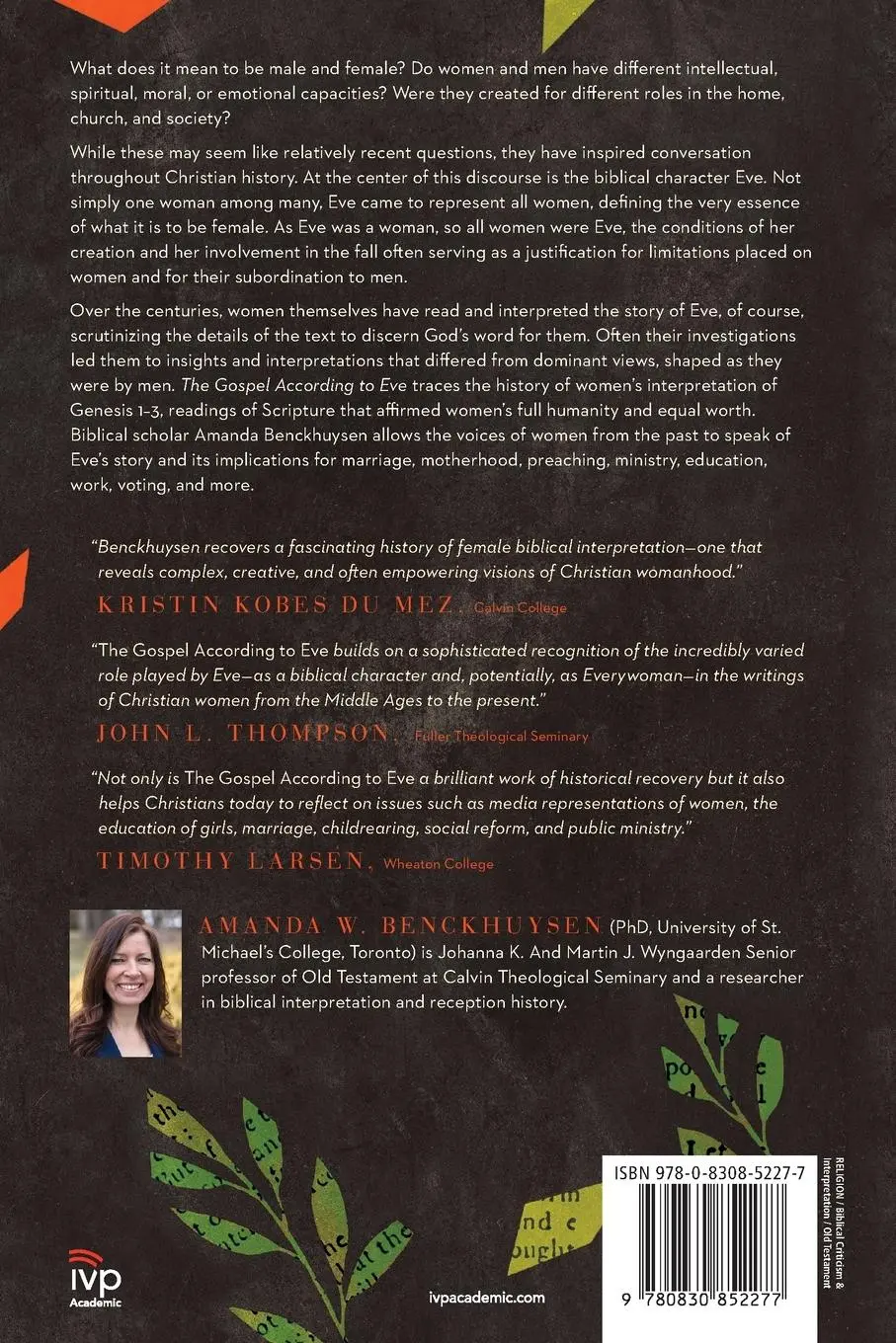 Rückseite: 9780830852277 | The Gospel According to Eve | A History of Women's Interpretation
