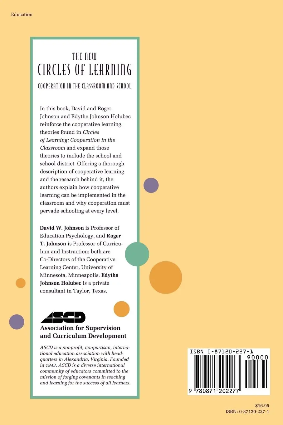 Rückseite: 9780871202277 | The New Circles of Learning | Cooperation in the Classroom and School