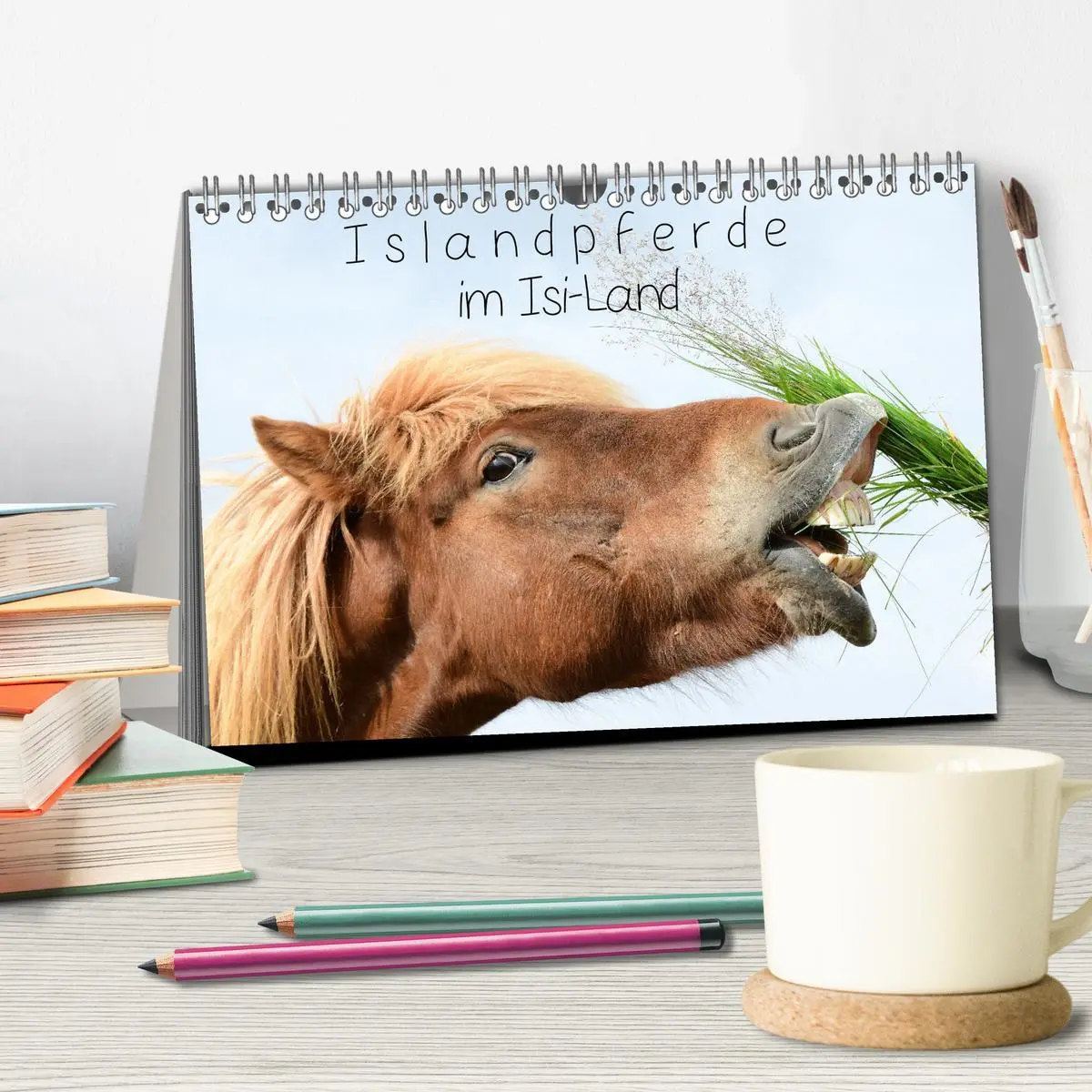 Bild: 9783457322277 | Islandpferde im Isi-Land (Tischkalender 2026 DIN A5 quer), CALVENDO...