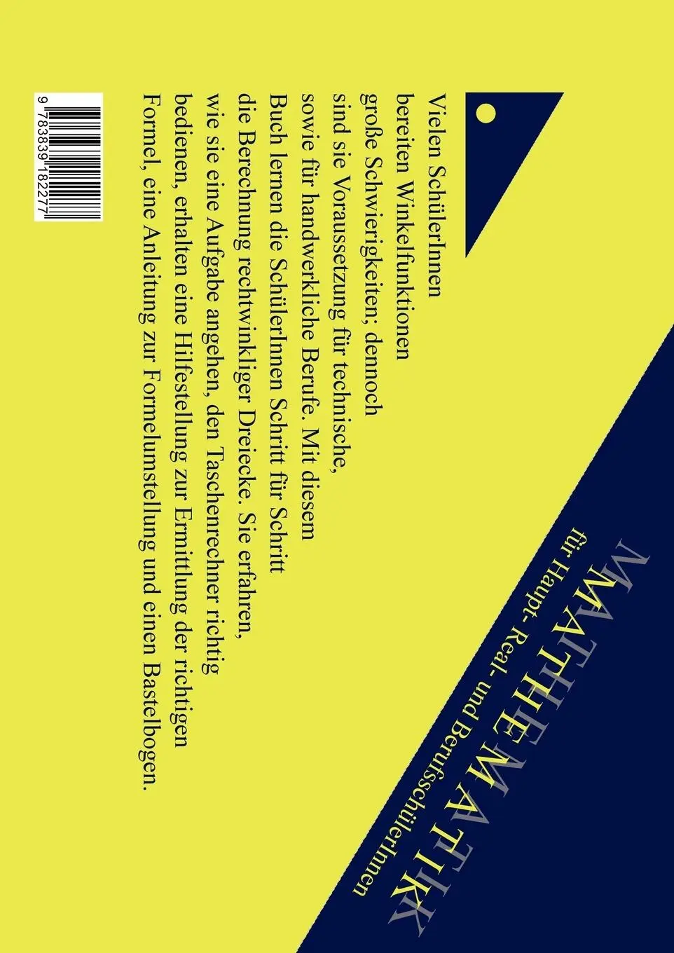 Rückseite: 9783839182277 | Winkelfunktionen | einfach erklärt | Birgit Lapp | Taschenbuch | 60 S.
