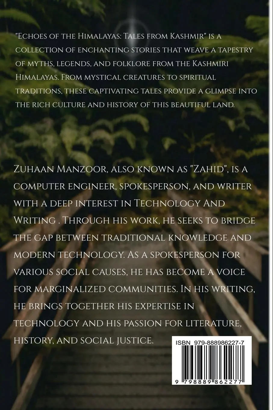 Rückseite: 9798889862277 | "Echoes of the Himalayas | Zuhaan Manzoor | Taschenbuch | Englisch