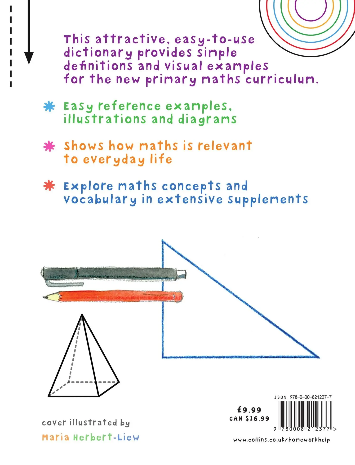 Rückseite: 9780008212377 | Maths Dictionary | Illustrated Dictionary for Ages 7+ | Taschenbuch