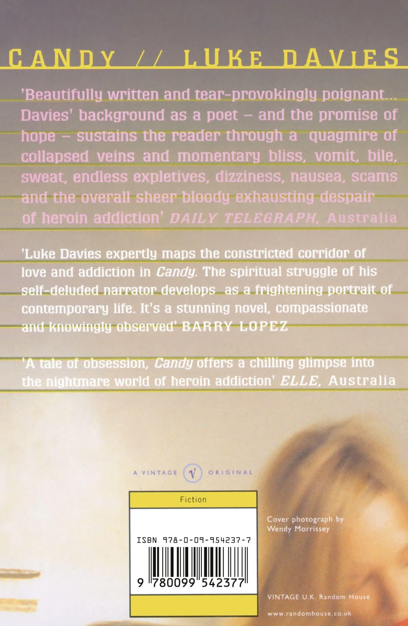 Rückseite: 9780099542377 | Candy | Luke Davies | Taschenbuch | Englisch | 2009 | Vintage