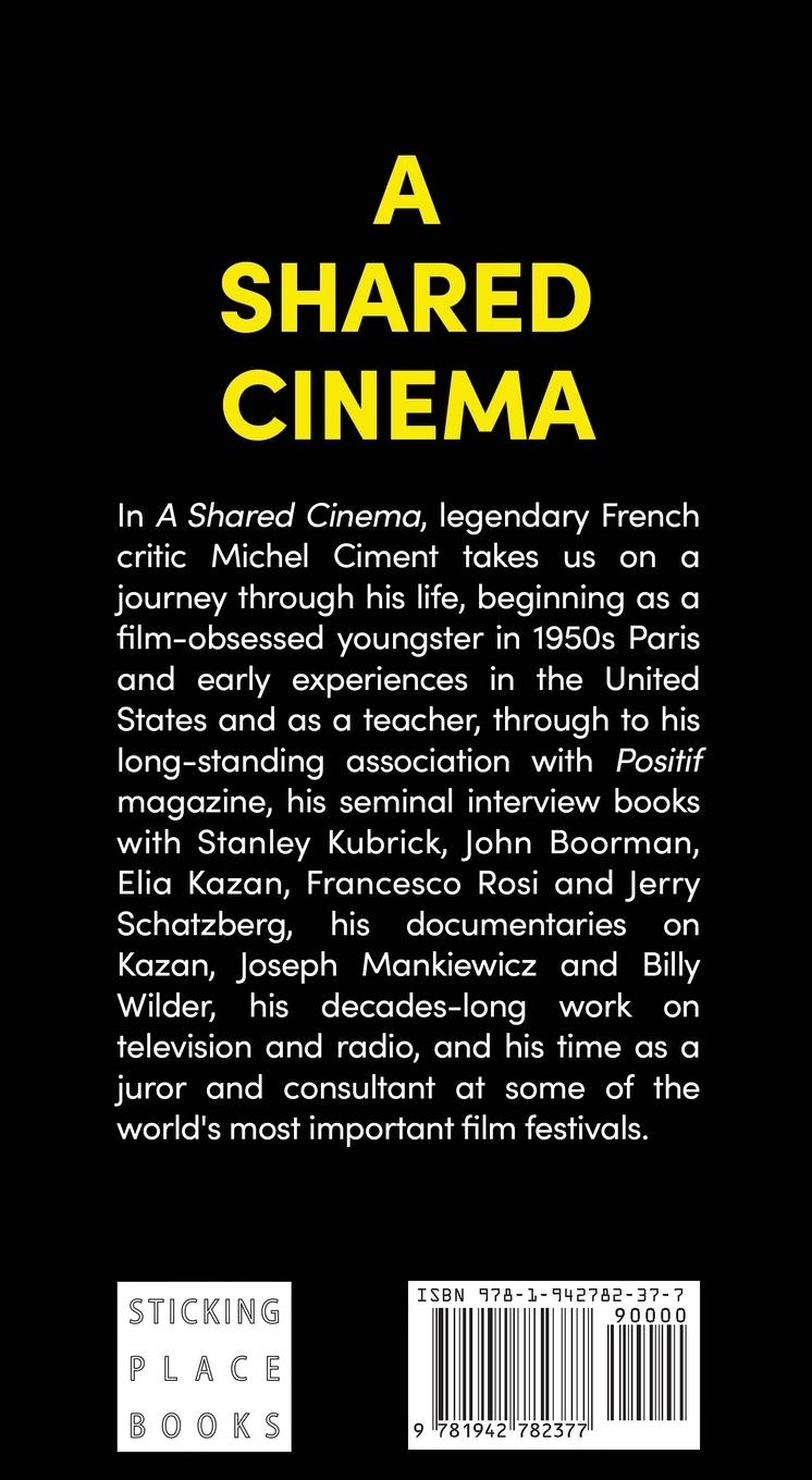 Rückseite: 9781942782377 | A Shared Cinema | Michel Ciment (u. a.) | Taschenbuch | Englisch