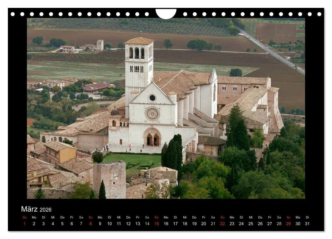 Bild: 9783516192377 | Auf den Spuren des Hl. Franziskus (Wandkalender 2026 DIN A4 quer),...