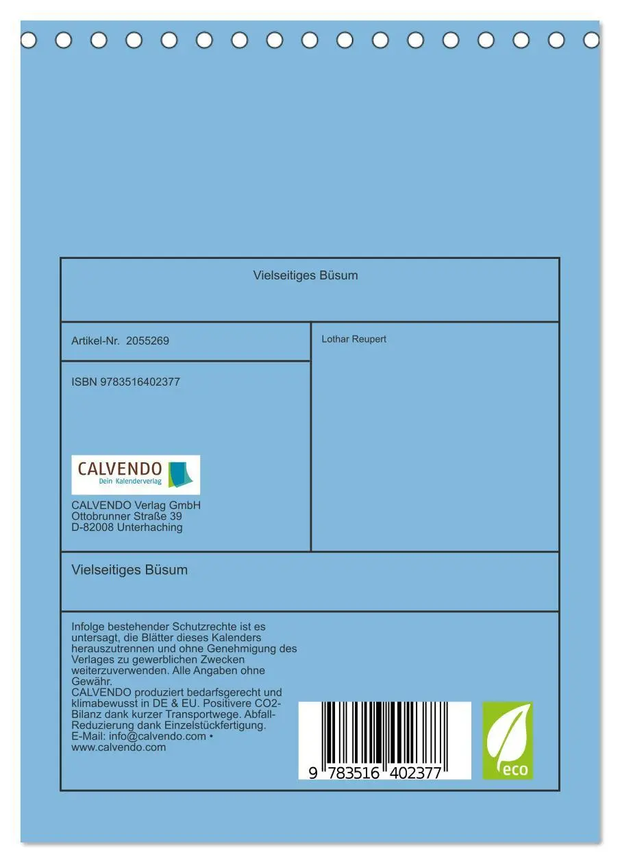 Bild: 9783516402377 | Vielseitiges Büsum (Tischkalender 2026 DIN A5 hoch), CALVENDO...