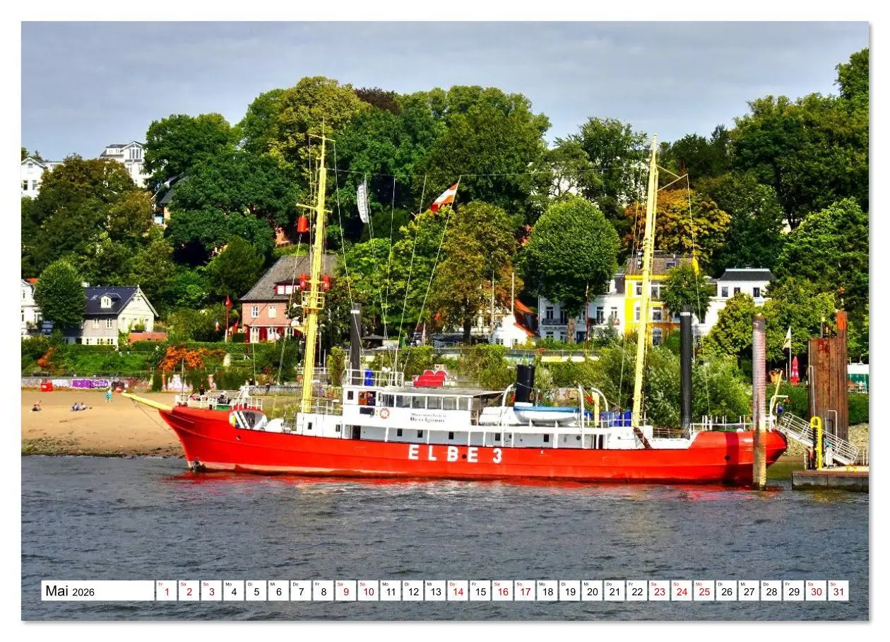 Bild: 9783516642377 | elbabwärts - Von Hamburg nach Cuxhaven (Wandkalender 2026 DIN A2...