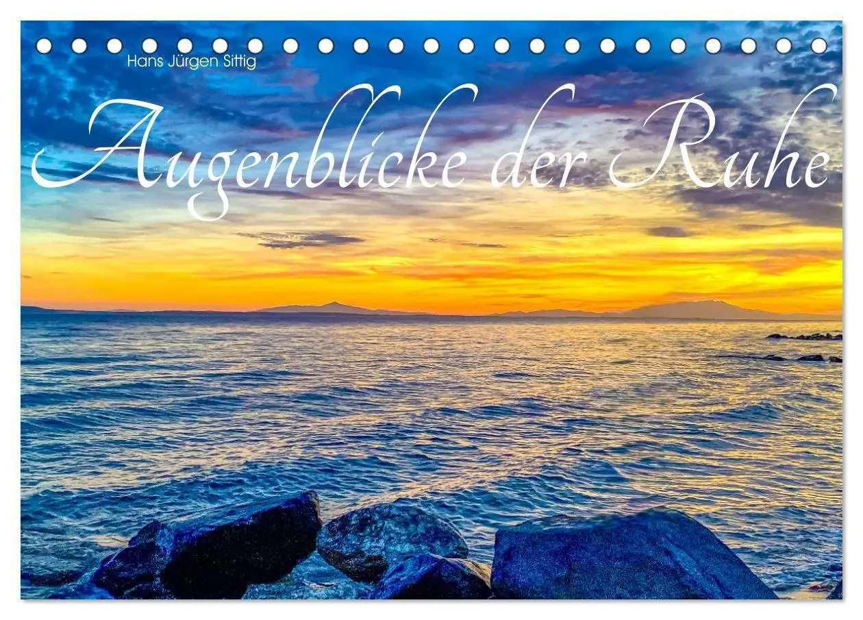 Cover: 9783516712377 | Augenblicke der Ruhe (Tischkalender 2026 DIN A5 quer), CALVENDO...