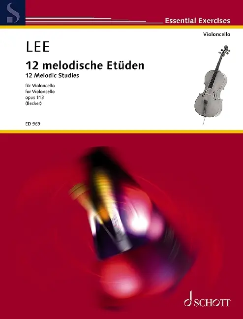 Cover: 9790001032377 | 12 melodische Etüden | op. 113. Violoncello. | Hugo Becker | Buch