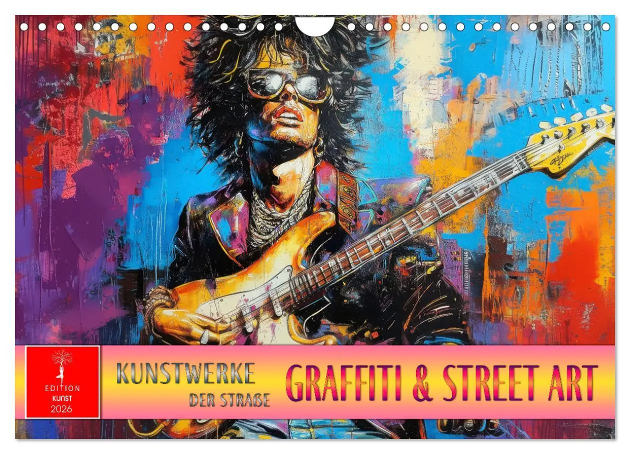 Cover: 9783457302477 | Graffiti &amp; Street Art - Kunstwerke der Straße (Wandkalender 2026...