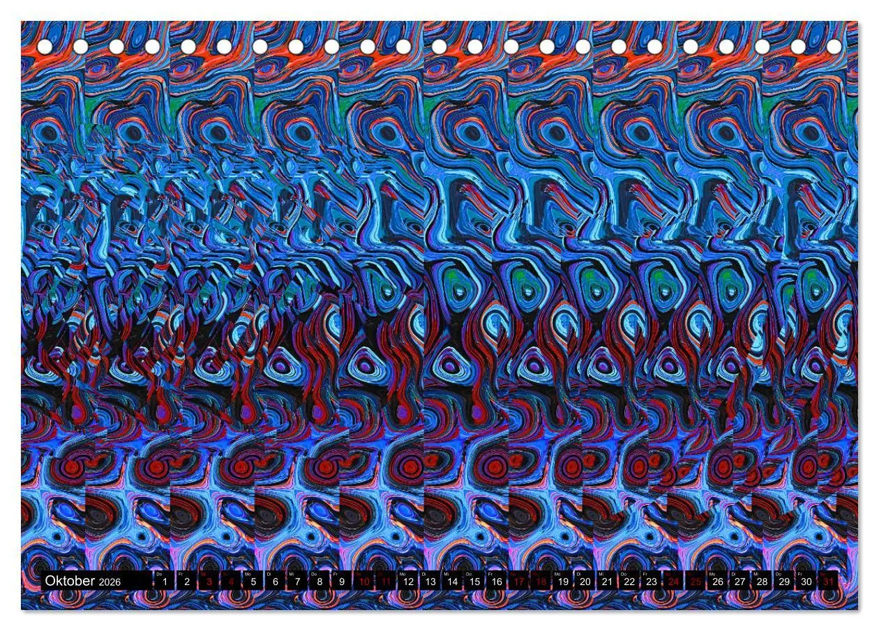 Bild: 9783457612477 | Magische Bilder - 3D Illusionen (Tischkalender 2026 DIN A5 quer),...
