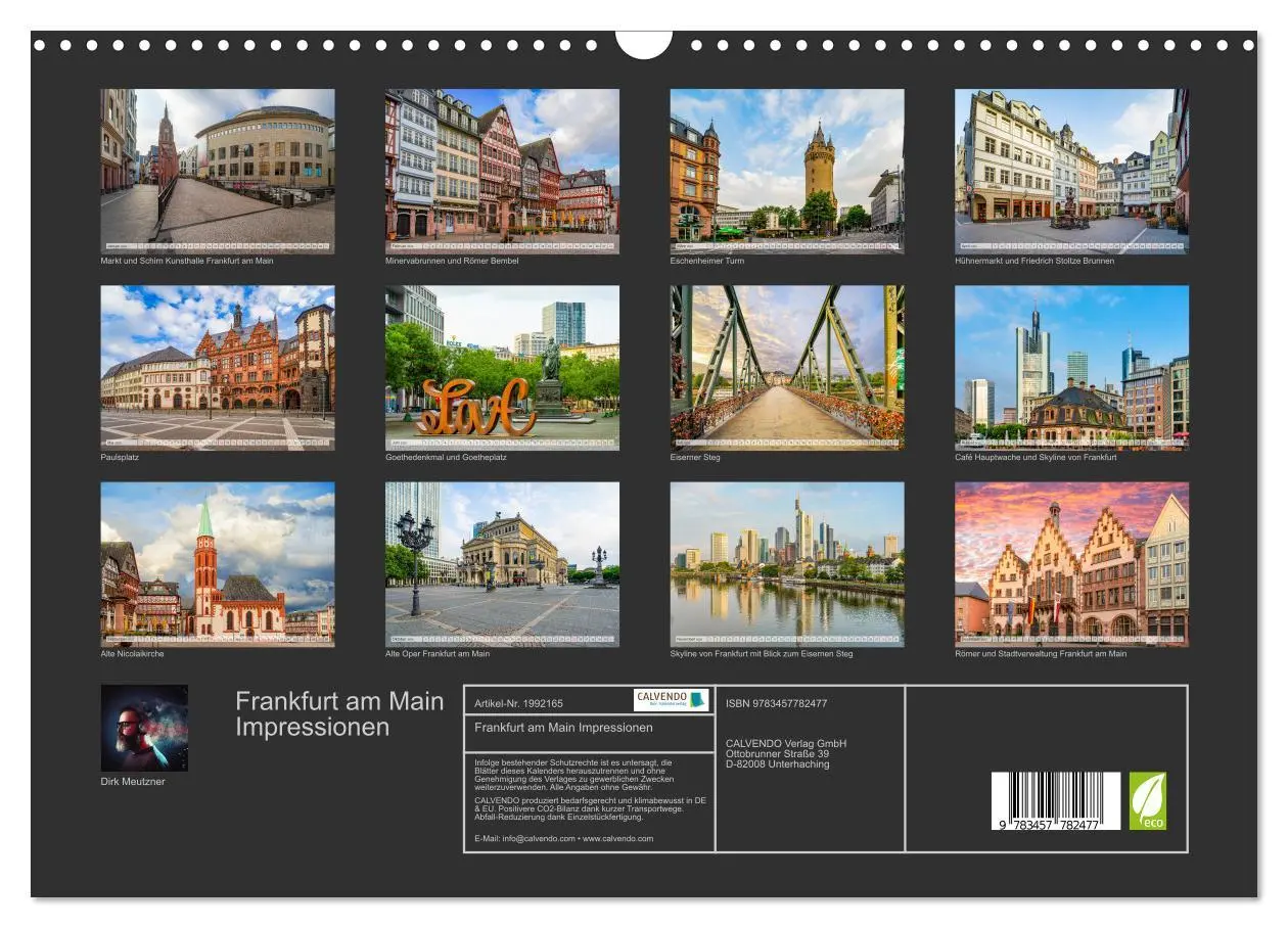 Bild: 9783457782477 | Frankfurt am Main Impressionen (Wandkalender 2026 DIN A3 quer),...
