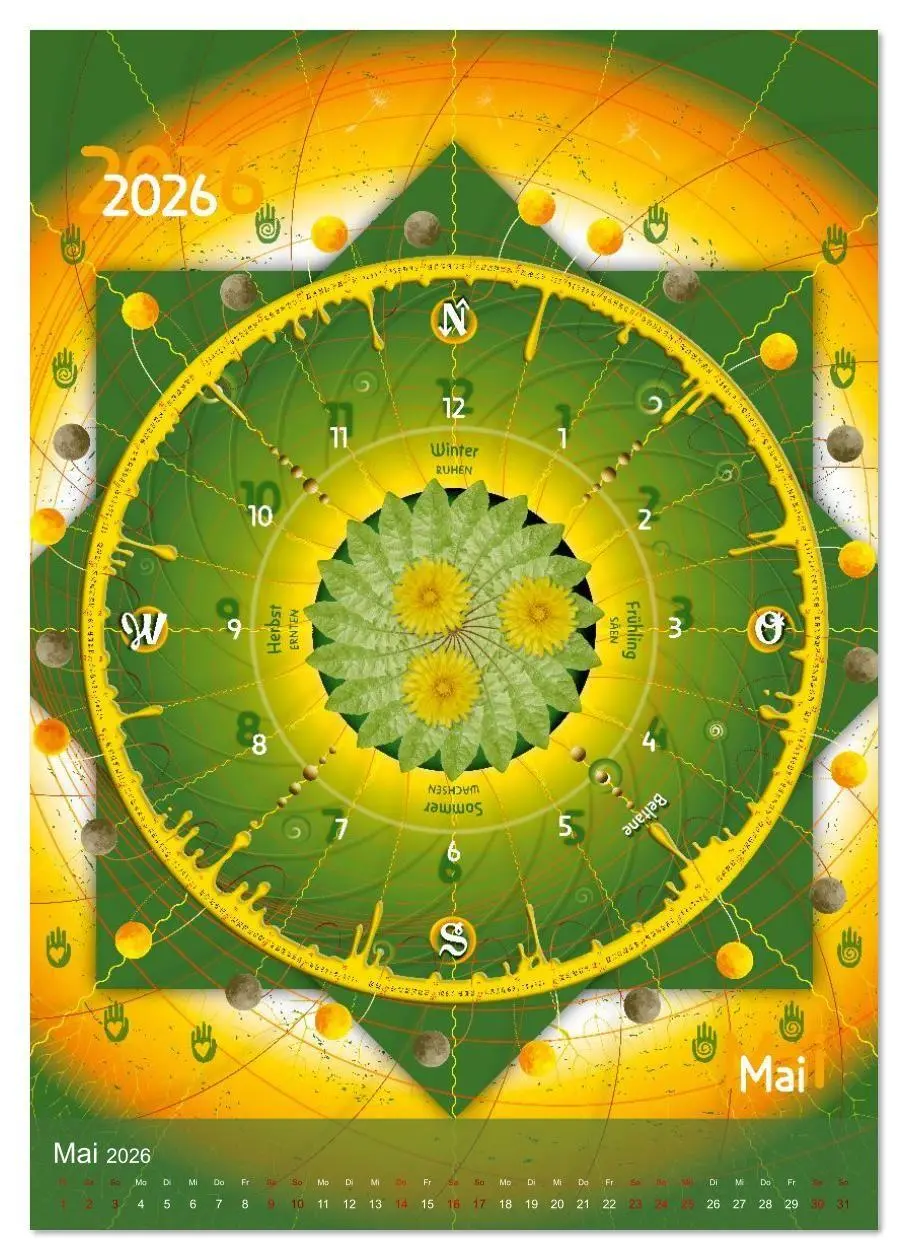 Bild: 9783516632477 | Jahreskreise (Wandkalender 2026 DIN A4 hoch), CALVENDO Monatskalender