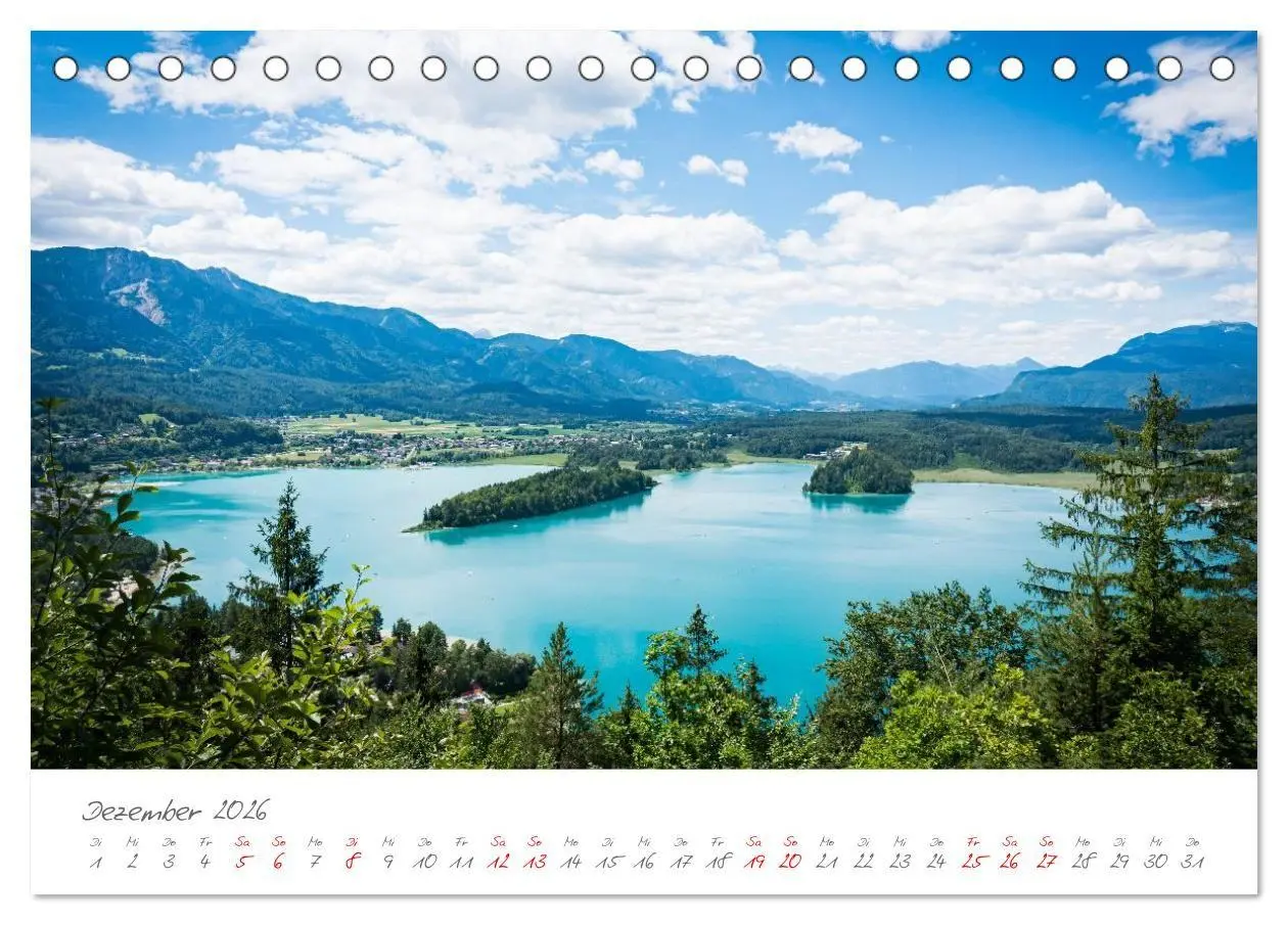 Bild: 9783516702477 | Der wunderschöne Faaker See in Kärnten (Tischkalender 2026 DIN A5...