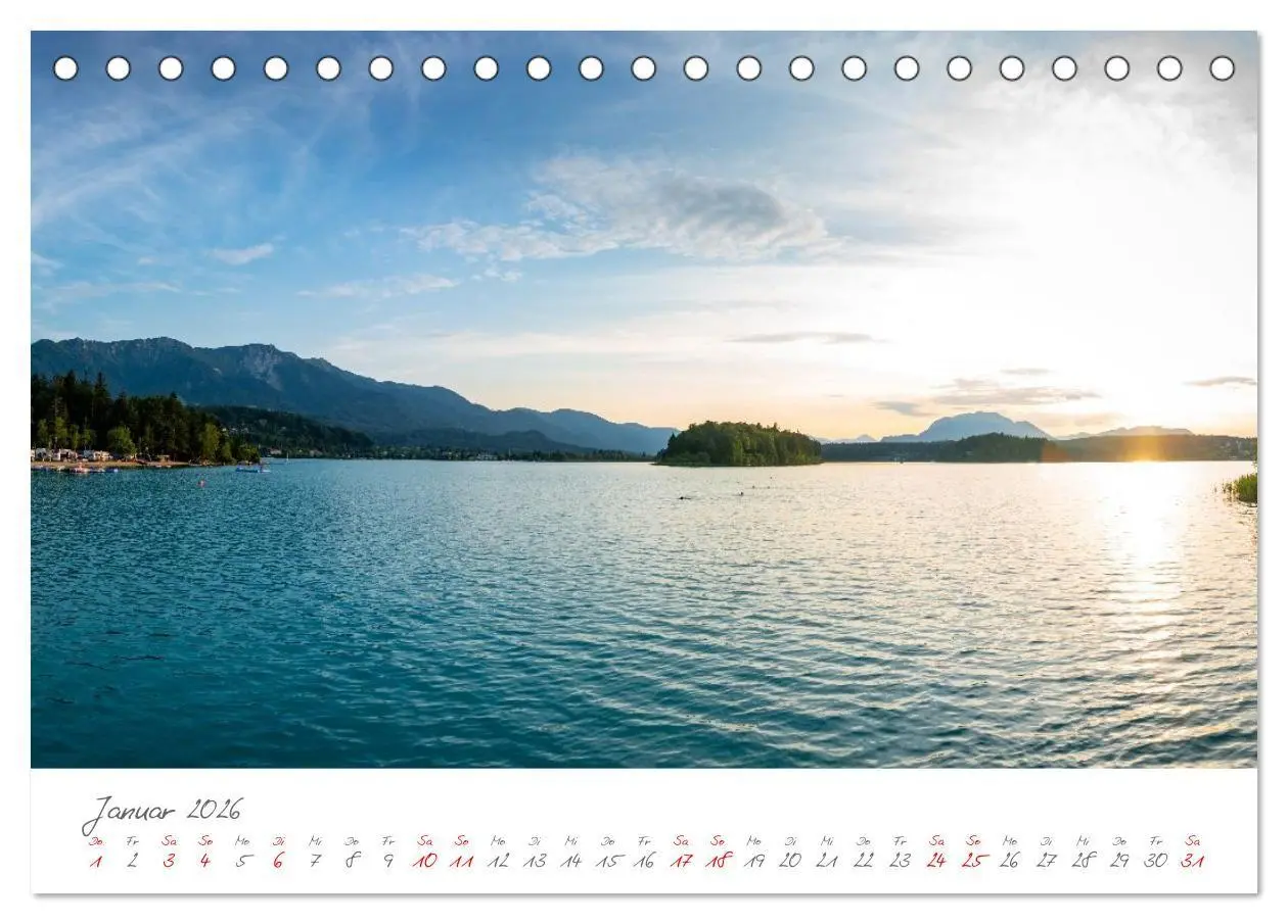 Bild: 9783516702477 | Der wunderschöne Faaker See in Kärnten (Tischkalender 2026 DIN A5...