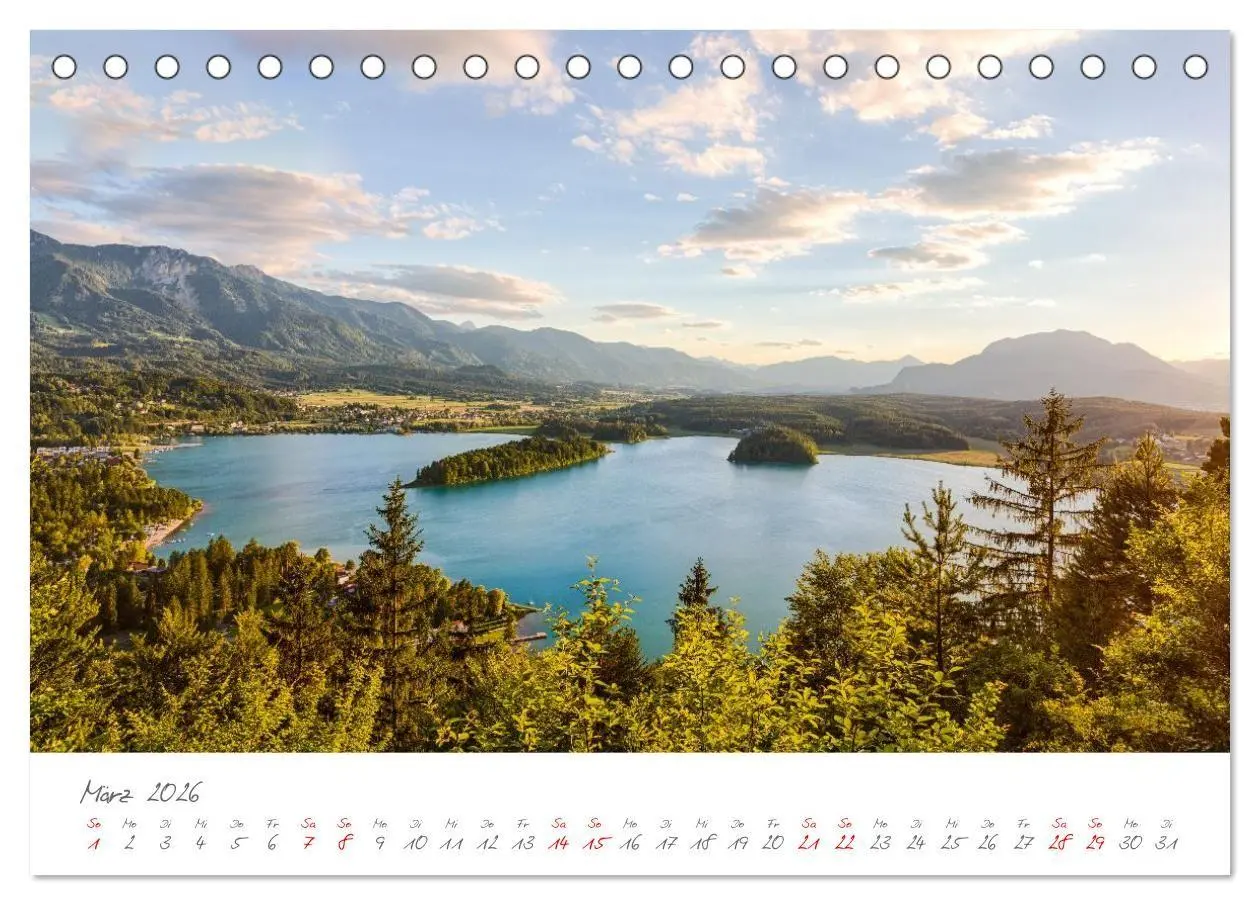 Bild: 9783516702477 | Der wunderschöne Faaker See in Kärnten (Tischkalender 2026 DIN A5...
