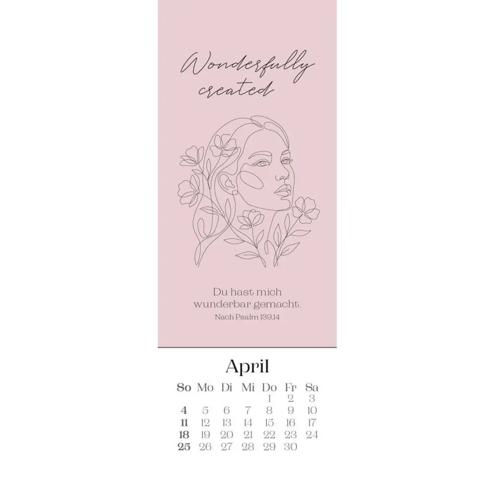 Bild: 9783754852477 | Wonderfully designed 2027 | Lesezeichen-Kalender mit Bibelworten