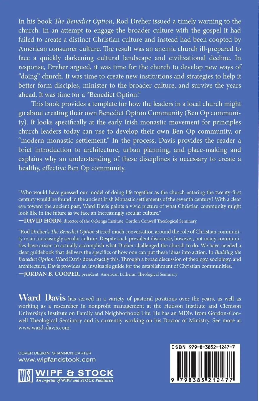 Rückseite: 9798385212477 | Building the Benedict Option | Ward Davis | Taschenbuch | Englisch