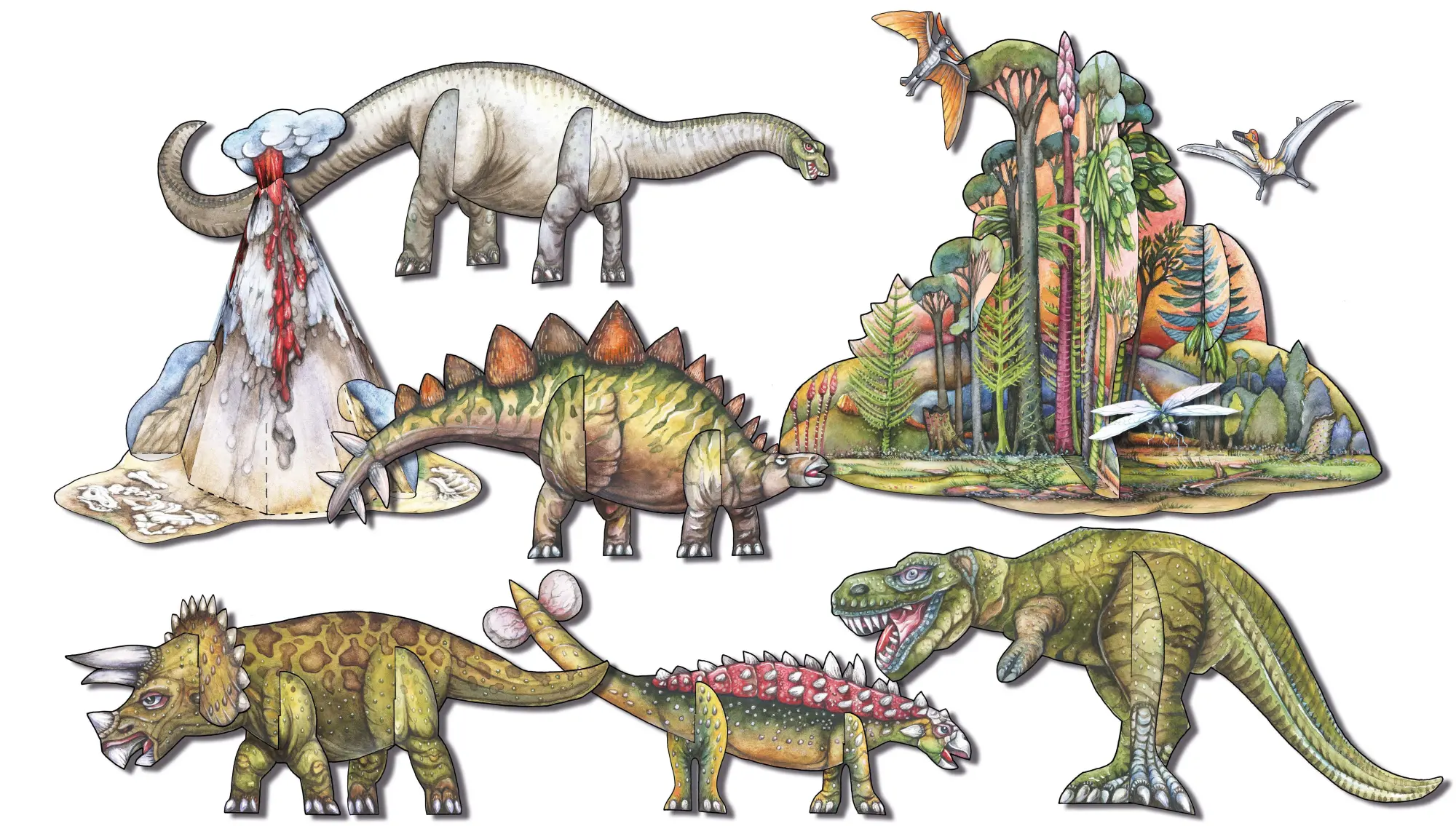 Bild: 4280000272577 | Dinosaurier Bastelbogen | ATELIER COLOR | Deutsch | 2020