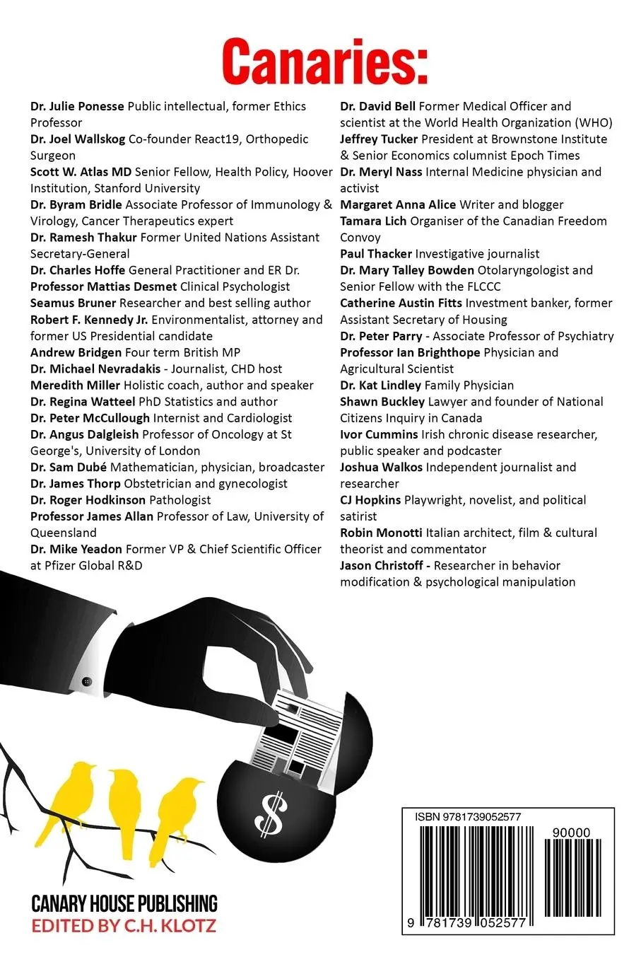 Rückseite: 9781739052577 | Canary In a (Post) Covid World | Money, Fear and Power | Taschenbuch
