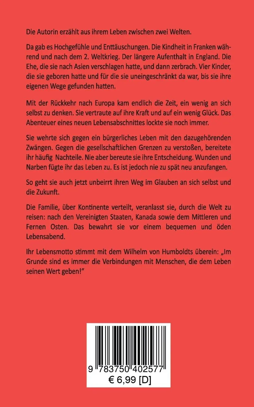 Rückseite: 9783750402577 | Meine zwei Welten | Liz Elapata-Kordesee | Taschenbuch | 176 S. | 2019
