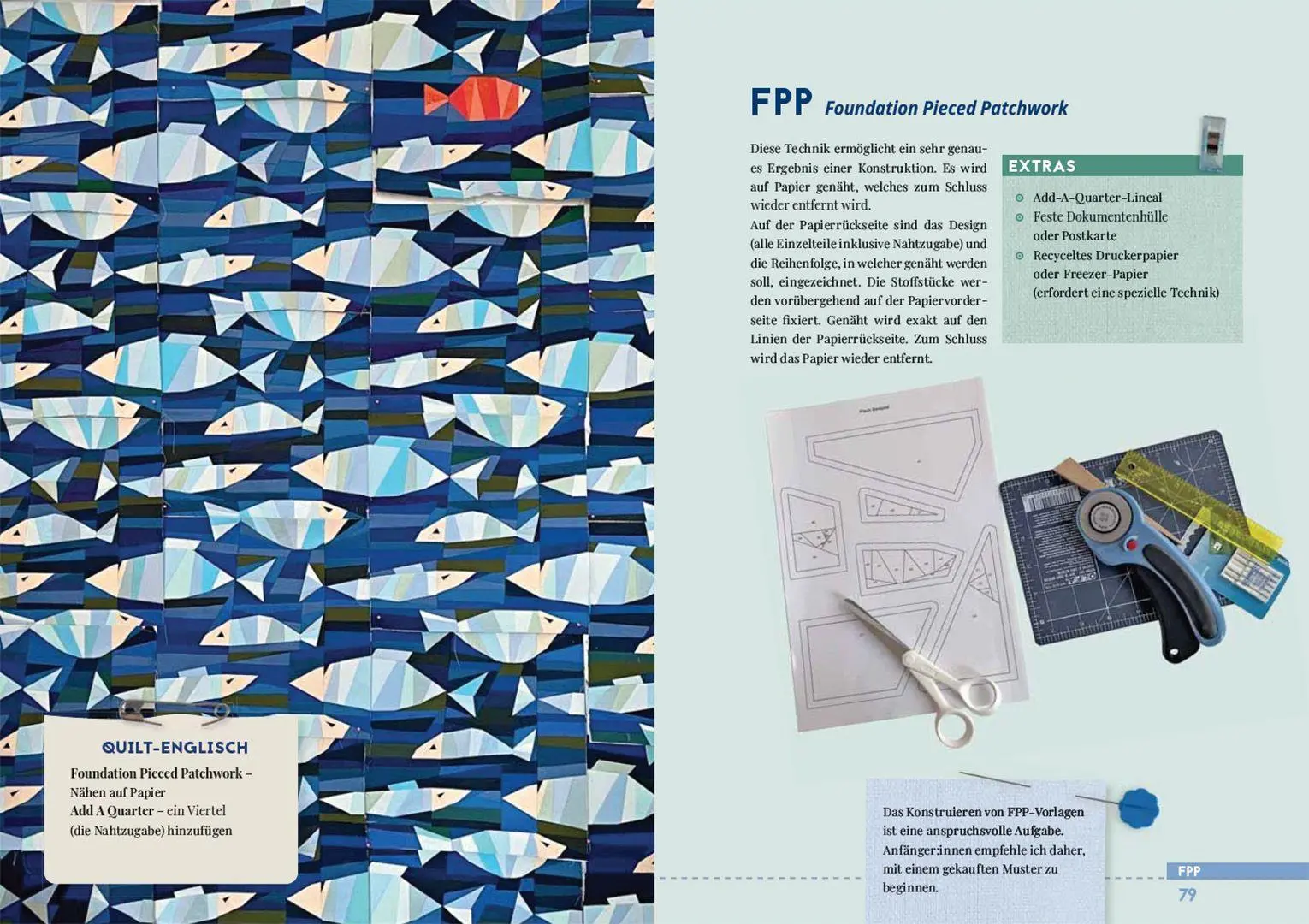 Bild: 9783258602677 | Patchworken und Quilten | Das Grundlagenbuch | Uta Hanson | Buch