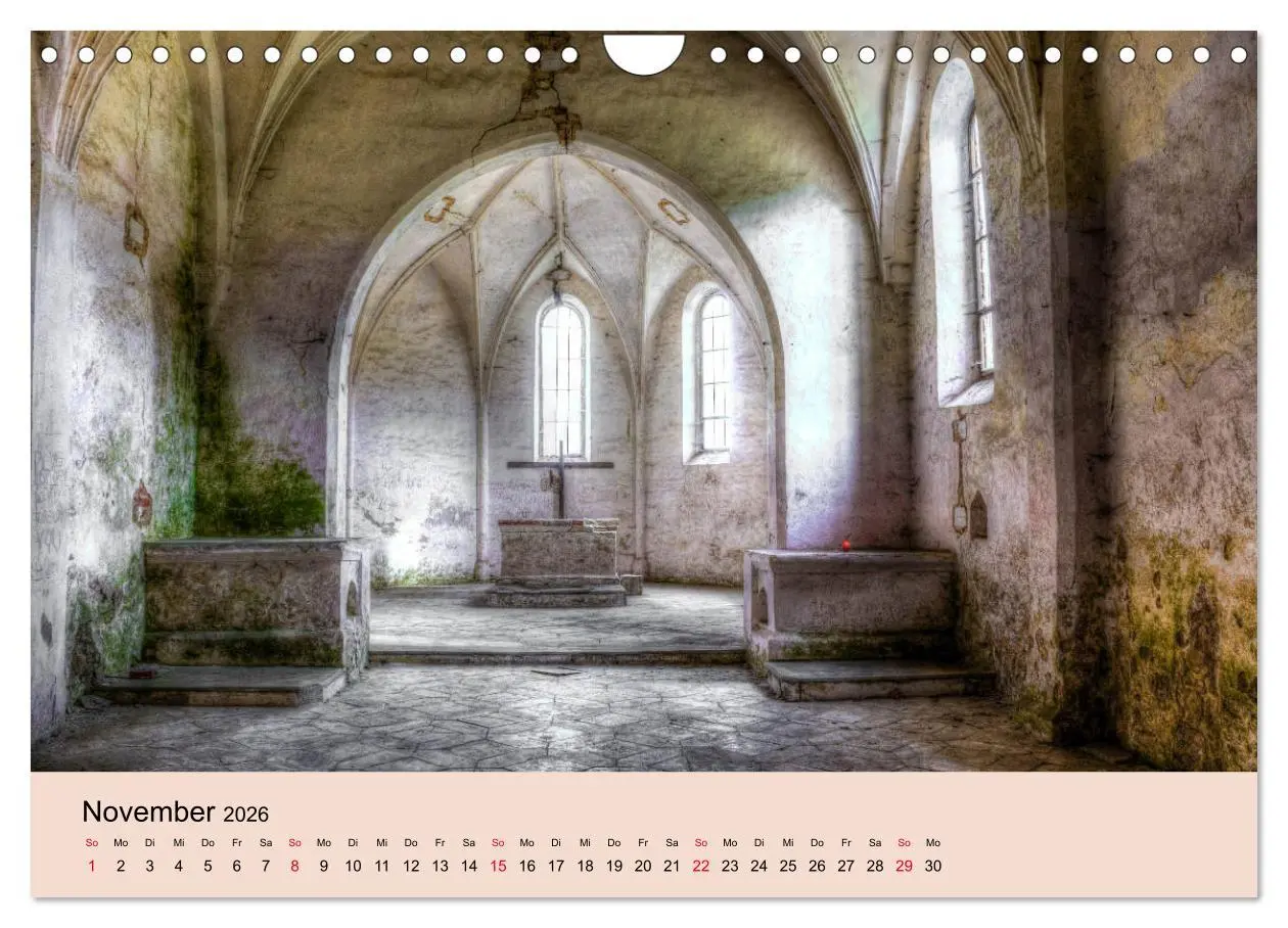 Bild: 9783457762677 | Vergessene Kirchen und Kapellen (Wandkalender 2026 DIN A4 quer),...
