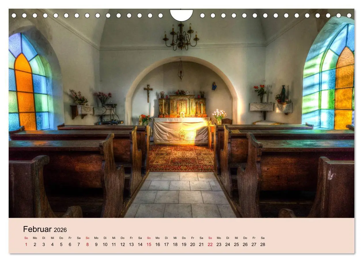 Bild: 9783457762677 | Vergessene Kirchen und Kapellen (Wandkalender 2026 DIN A4 quer),...