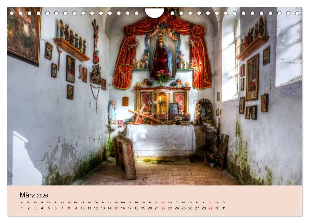 Bild: 9783457762677 | Vergessene Kirchen und Kapellen (Wandkalender 2026 DIN A4 quer),...