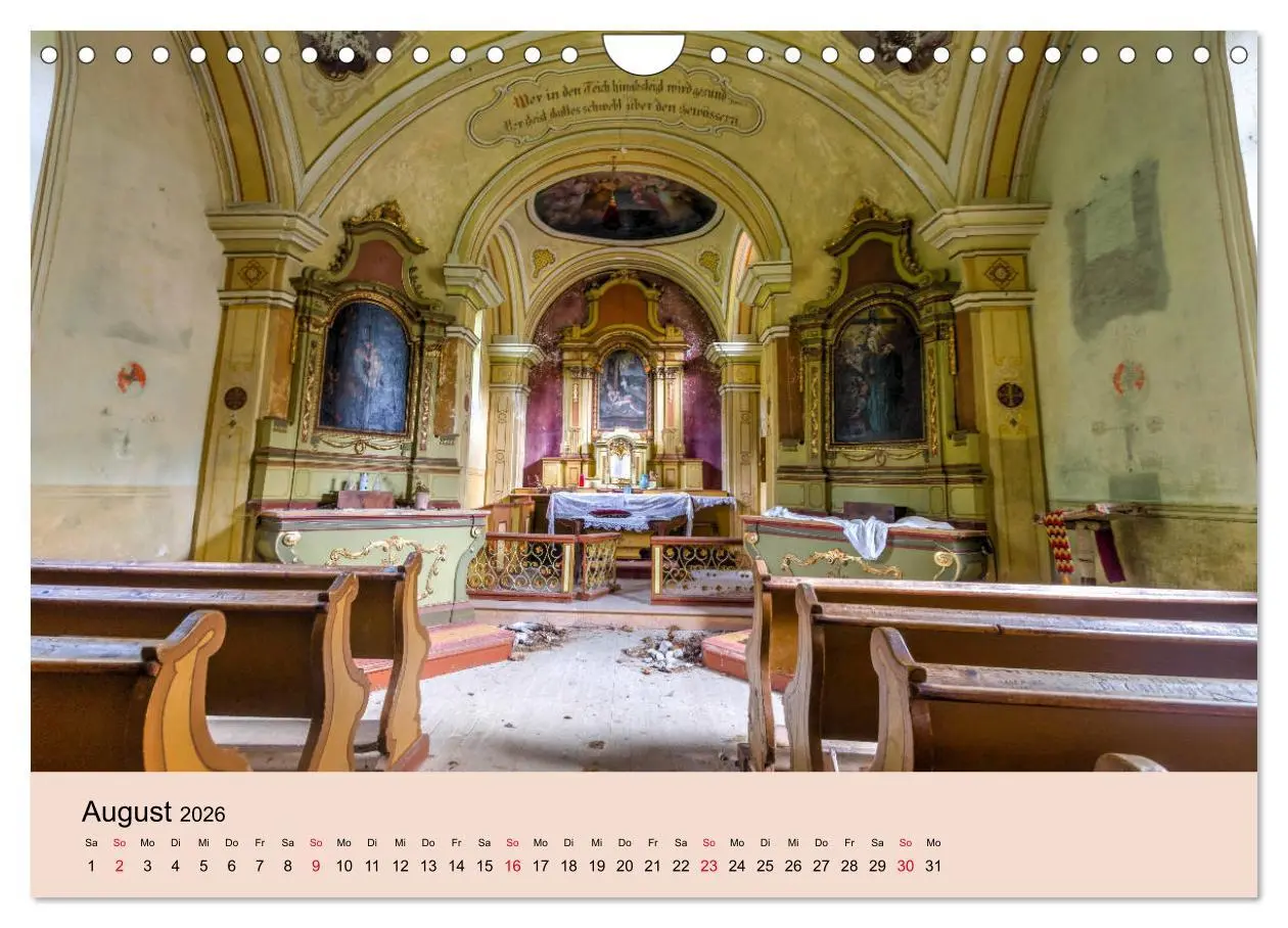 Bild: 9783457762677 | Vergessene Kirchen und Kapellen (Wandkalender 2026 DIN A4 quer),...