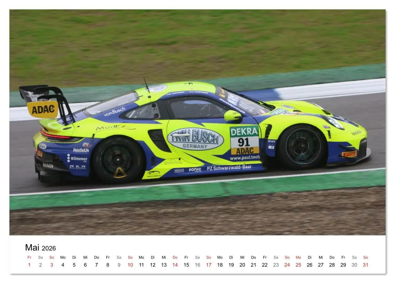 Bild: 9783516232677 | Motorsport aus Zuffenhausen (Tischkalender 2026 DIN A5 quer),...