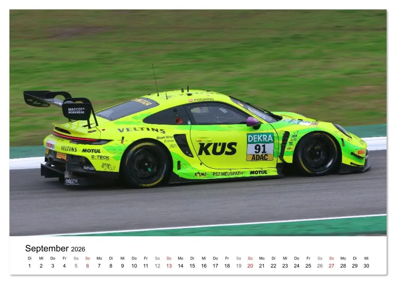 Bild: 9783516232677 | Motorsport aus Zuffenhausen (Tischkalender 2026 DIN A5 quer),...