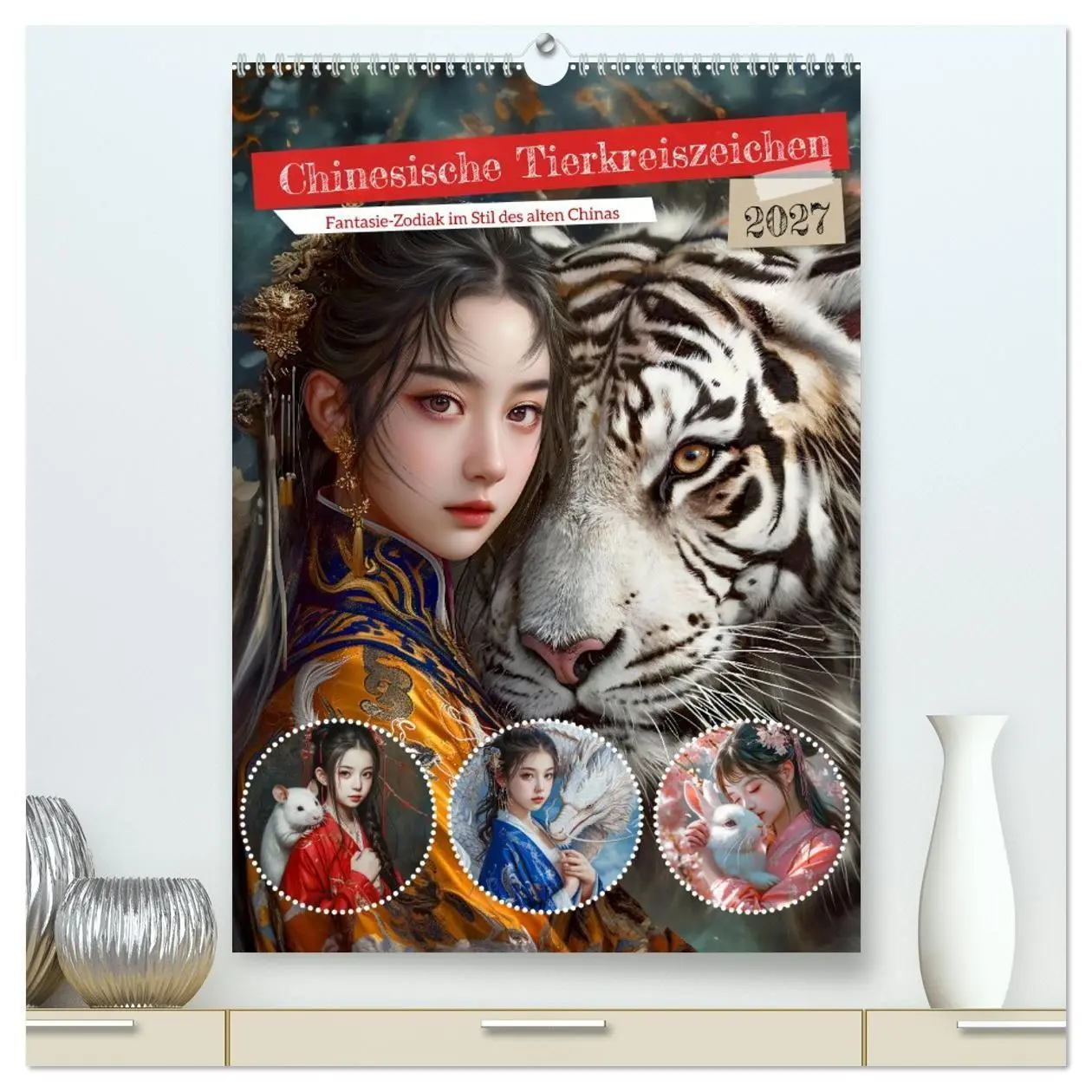 Cover: 9783569182677 | Chinesische Tierkreiszeichen - Fantasie-Zodiak im Stil des alten...