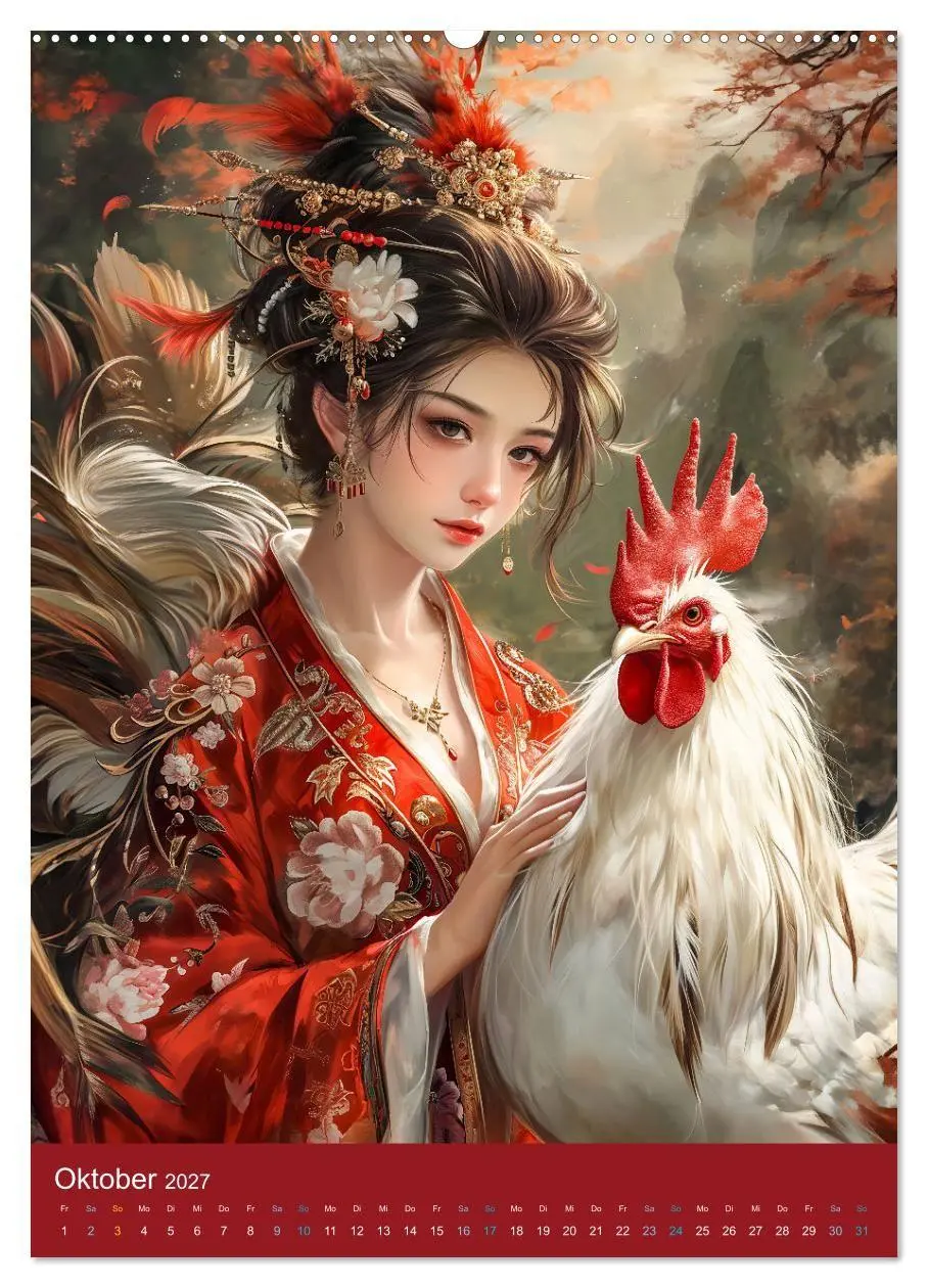 Bild: 9783569182677 | Chinesische Tierkreiszeichen - Fantasie-Zodiak im Stil des alten...