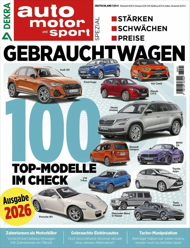 Cover: 9783613322677 | auto motor sport Spezial - Gebrauchtwagen 2026 | Taschenbuch | 194 S.