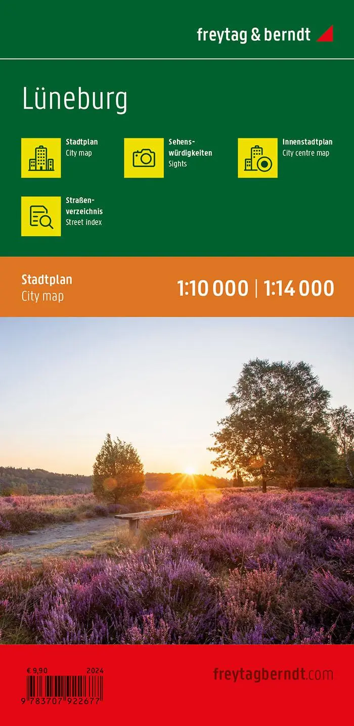 Rückseite: 9783707922677 | freytag &amp; berndt Stadtplan Lüneburg 1:14.000 | Freytag &amp; Berndt | 2024
