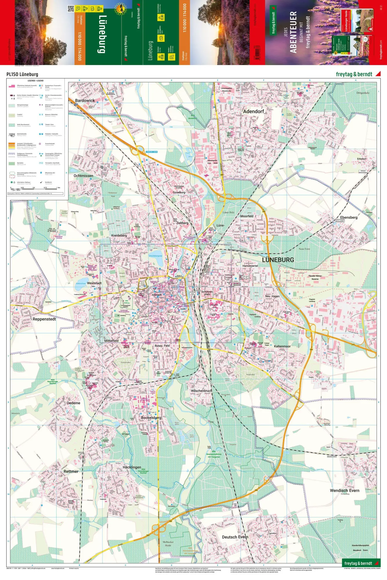 Bild: 9783707922677 | freytag &amp; berndt Stadtplan Lüneburg 1:14.000 | Freytag &amp; Berndt | 2024