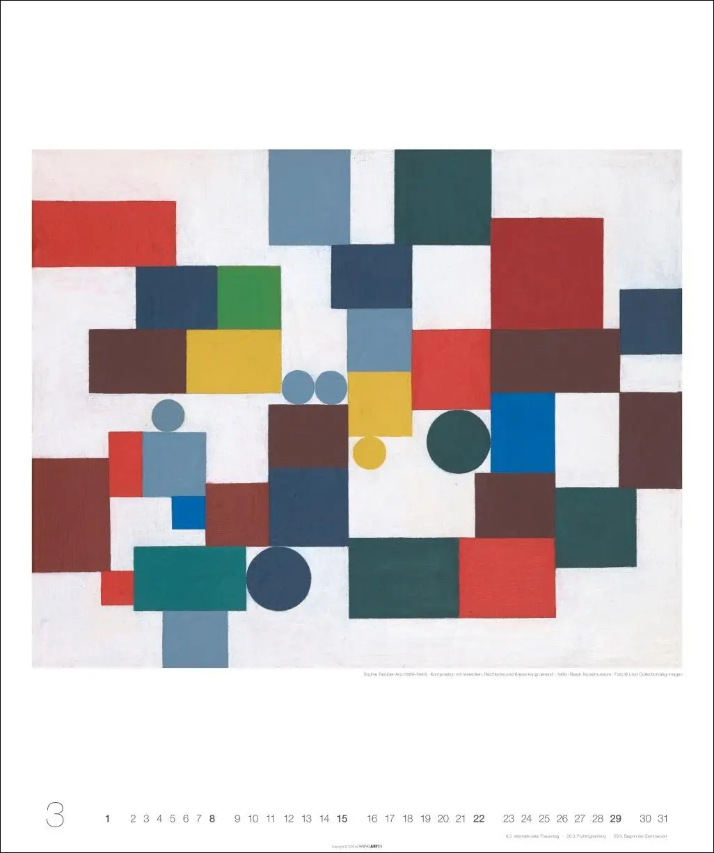 Bild: 9783839902677 | Abstract Art Edition Kalender 2026 | Tauber-Arp | Kalender | 14 S.