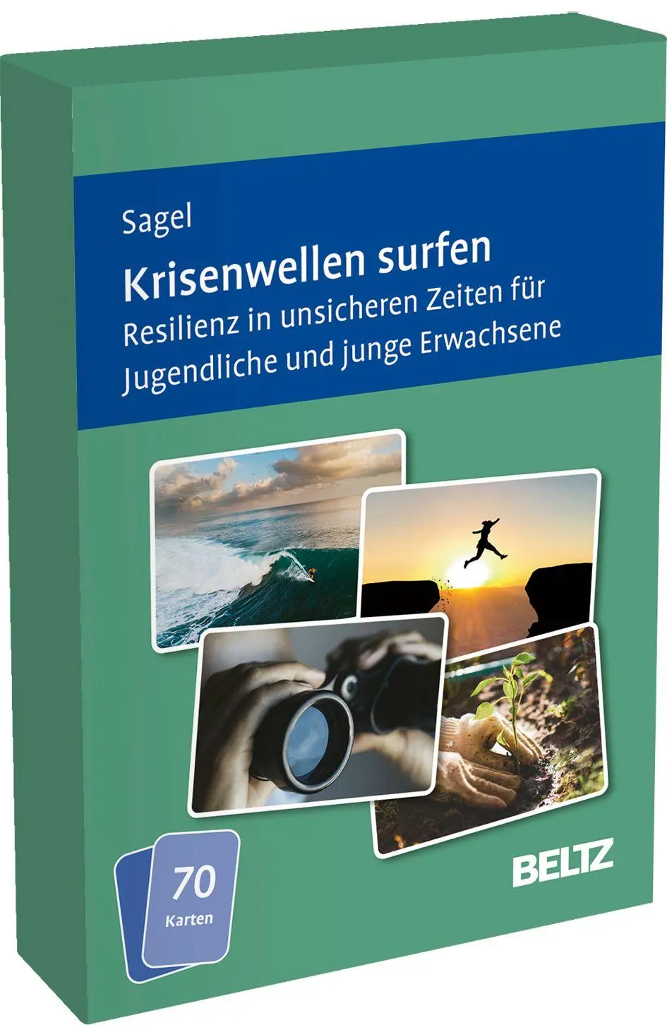 Cover: 4019172102777 | Krisenwellen surfen | Stefanie Sagel | Box | BeltzTherapiekarten